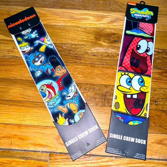 Single crew socks Nickelodeon Spongebob Tommy - Picture 1 of 3